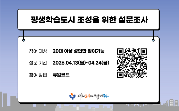 대구광역시 중구 평생학습도시 조성을 위한 중장기 발전계획 연구용역 설문조사 시행